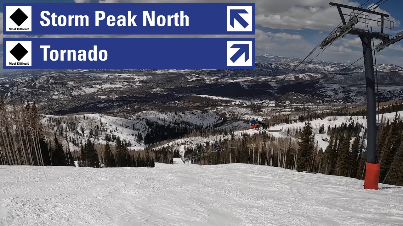 Steamboat, CO - Storm Peak North to Tornado (4-13-24) [4K] - YouTube