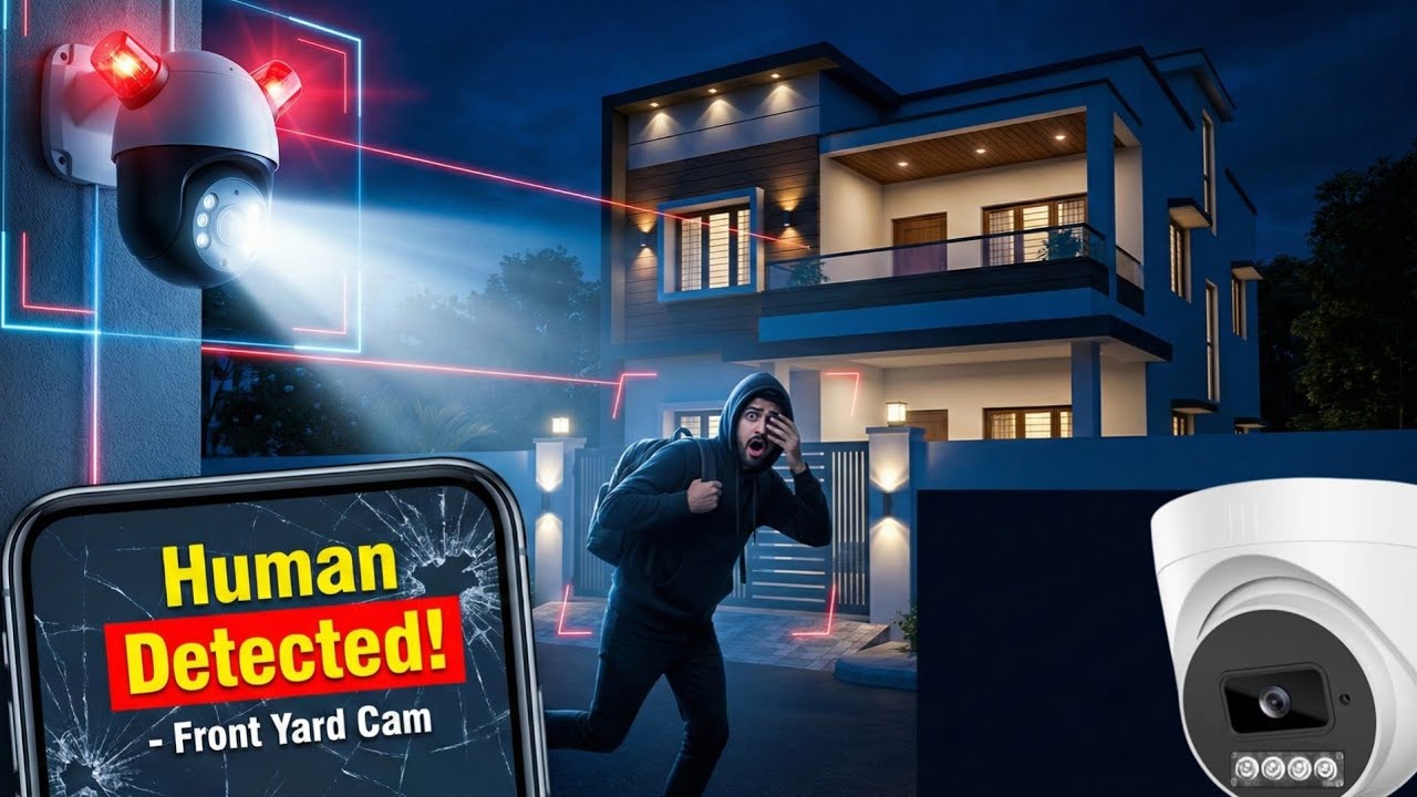 Smart Home Security System with Siren & Flood Light | 2026 Technology 