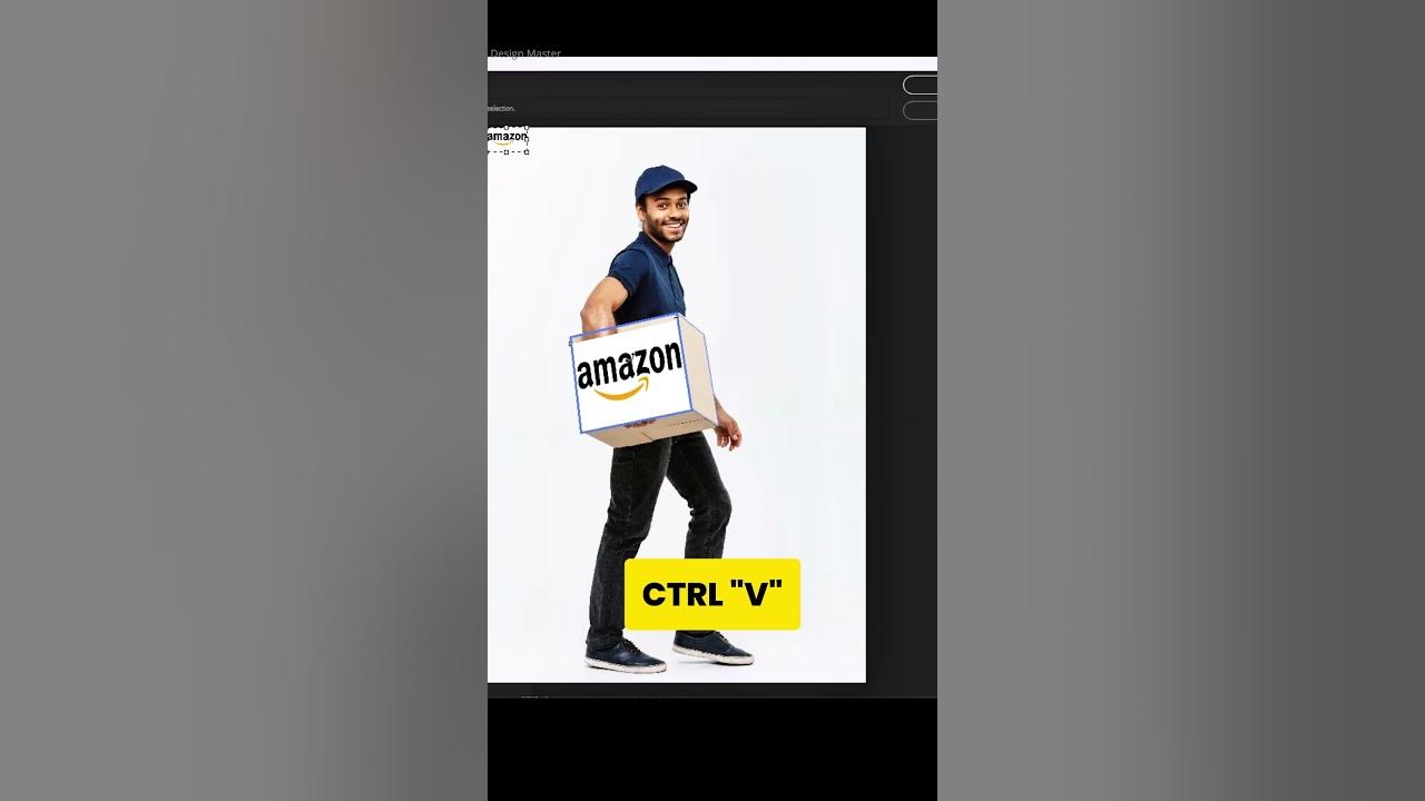 How to make a realistic box mockup in Photoshop #shorts