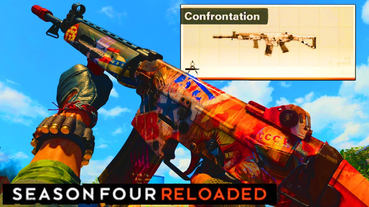 The NEW "CONFRONTATION" KRIG 6 Blueprint in Cold War Warzone Season 4 Reloaded!