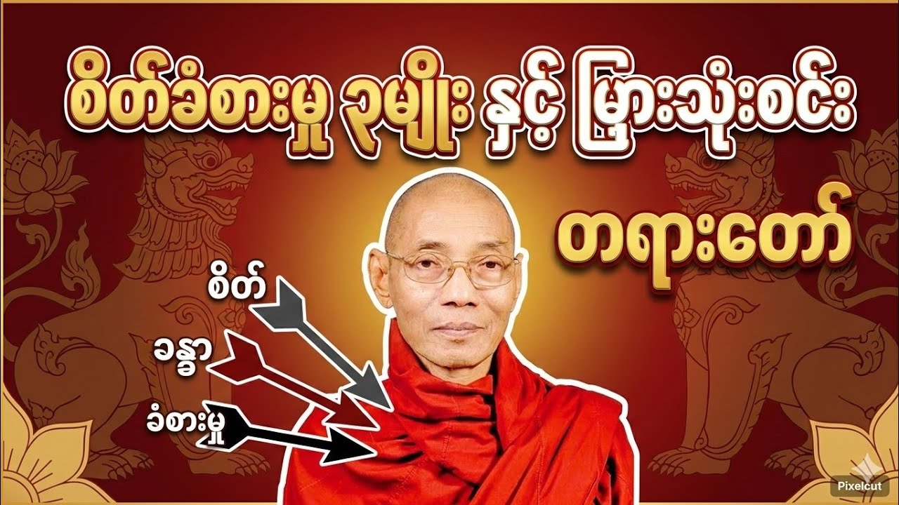 စိတ်ခံစားမှု သုံးမျိုး နှင့် မြှားသုံးစင်း တရားတော်(ပါချုပ်ဆရာတော်ဘုရားကြီး)