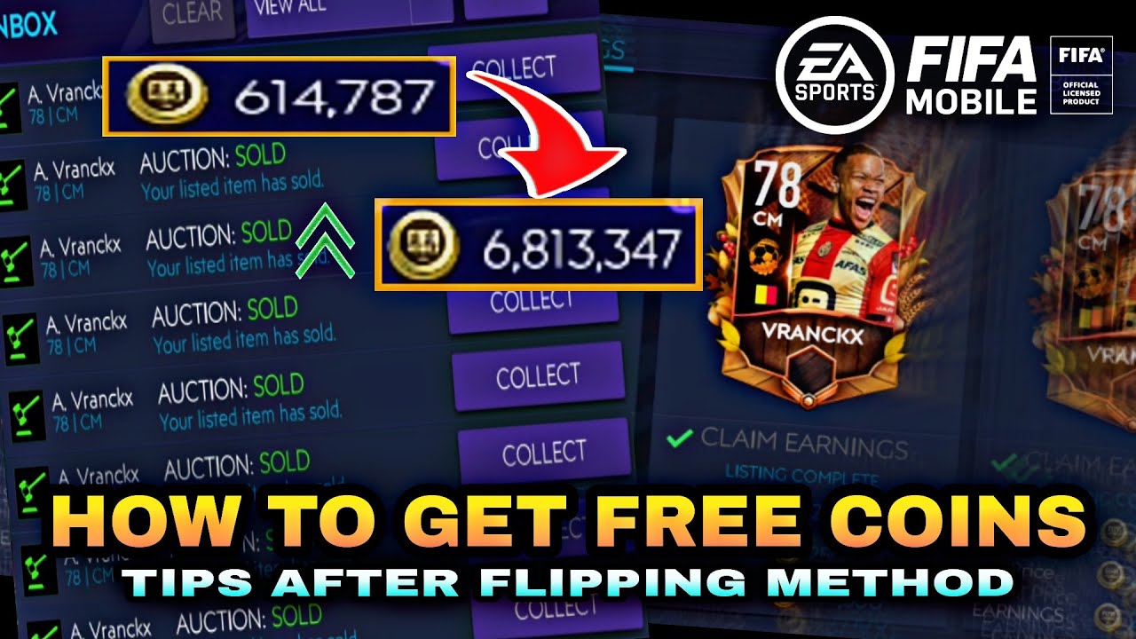 HOW TO GET FREE COINS IN FIFA MOBILE 2021 | TIPS AFTER FLIPPING