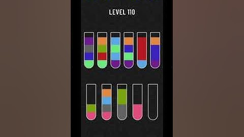 water sort puzzle level 110