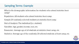 Famous Sampling and Estimation Part 1 Profile
