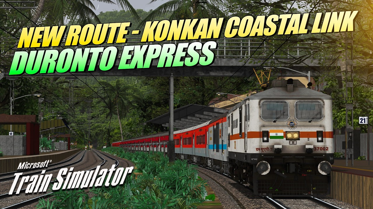 NEW ROUTE - KONKAN COASTAL LINK | 12283  ERS - NZM DURONTO EXPRESS | MSTS LIVE