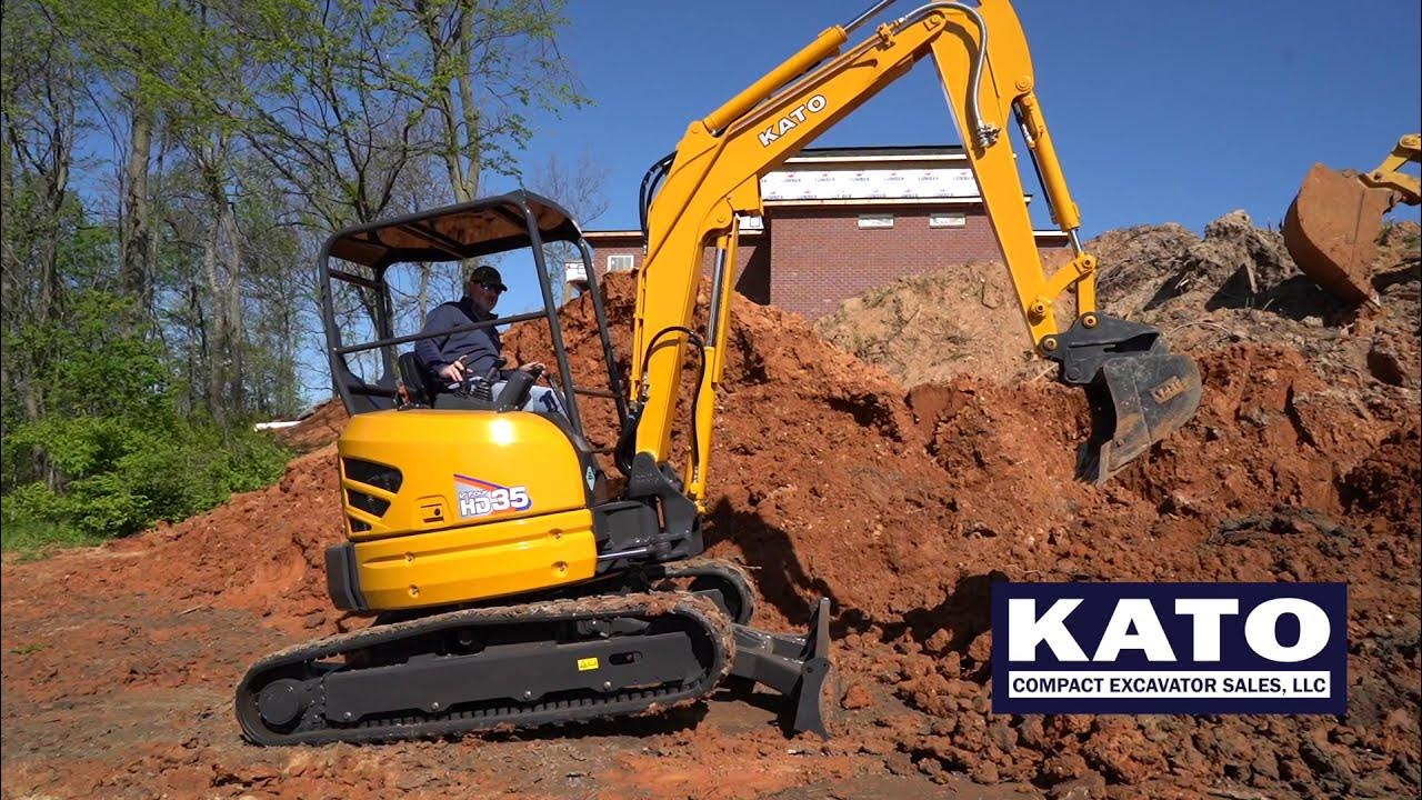 KATO 35V4 Excavator in 90 Seconds YouTube