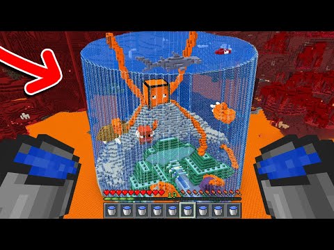 Hvordan Jeg Byggede Et AKVARIE I Nether I Minecraft?
