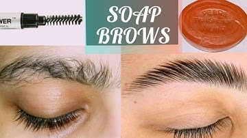 HOWTO: FLUFFY BUSHY MODEL SOAP BROWS TUTORIAL by ERUM / FLUFFY BUSHY EYEBROWS  STEP BY STEP