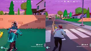 Fortnite Trio Zero Build Win #2   4K60 FPS   Splitscreen Gameplay No Commentary