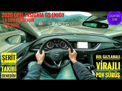 EN PERFORMANSLI DİZEL Mİ? |2020 OPEL INSIGNIA GS 1.6CDTI 136HP | GERÇEK ALMAN GERÇEK OPEL |POV 0-100