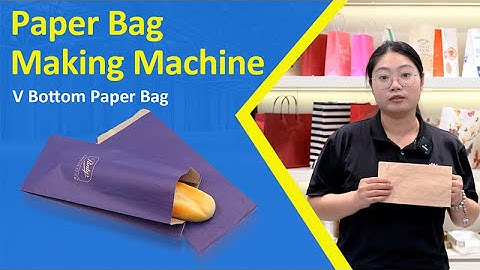 V Bottom Paper Bag Making Machine for Snack Food