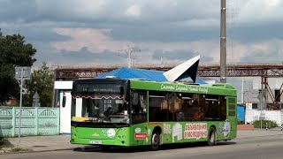 МОЛОДЕЧНО. Красивая поездка на автобусе МАЗ 203.065, Г/№ AI 0922-5, маршрут 10 (19.12.2021)