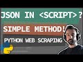 Python Web Scraping: JSON in SCRIPT tags