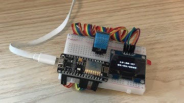 ESP8266 EP-4 สร้างนาฬิกาพร้อมวัดอุณหภูมิห้อง แบบมัด Code รวมกัน