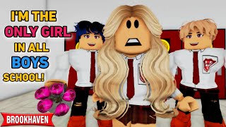 I’m The ONLY GIRL In All Boys School!!| ROBLOX BROOKHAVEN RP (CoxoSparkle)