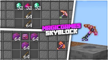 Hypixel Mcpe Skyblock || MagicGames Skyblock || Custom Pickaxe and Uses || MCPE INDIA #skyblock