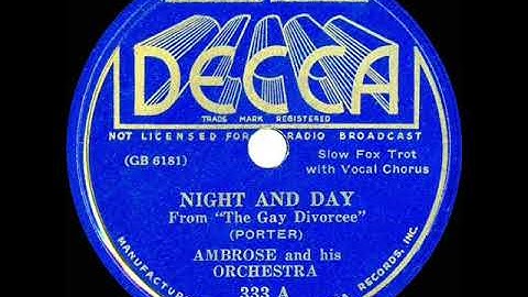1933 Ambrose - Night And Day (Sam Browne, vocal)