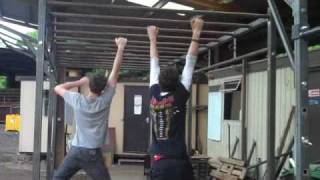 BeaverFit Standard Rig - monkey bar racing!!!