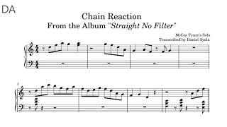 McCoy Tyner - "Chain Reaction" Transcription