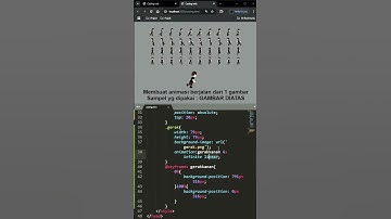 Membuat animasi orang berjalanan dengan css #programming #htmlcss #animation