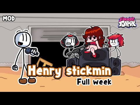 Friday Night Funkin. [MOD] VS Henry Stickmin (Stickman) FULL WEEK hard (5 Songs). FNF mod showcase.