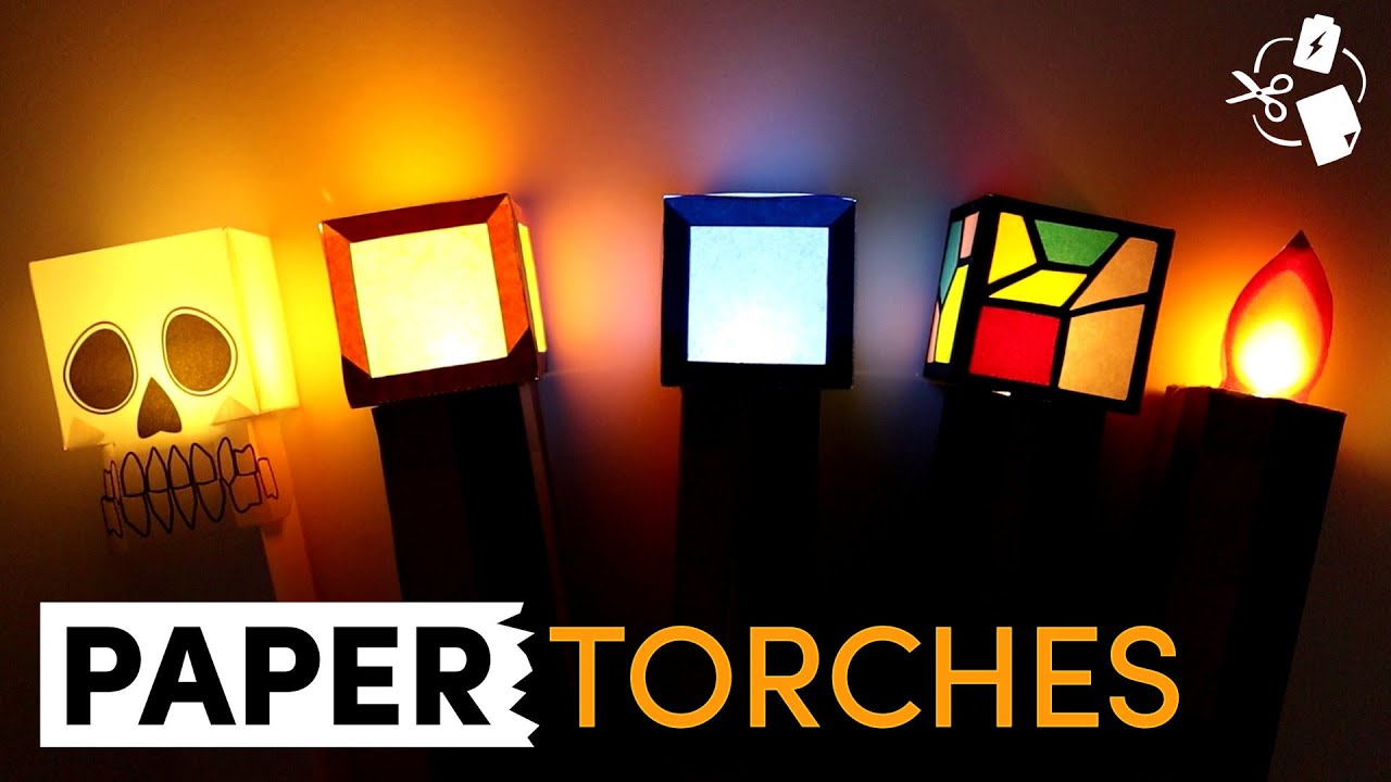 minecraft redstone torch papercraft