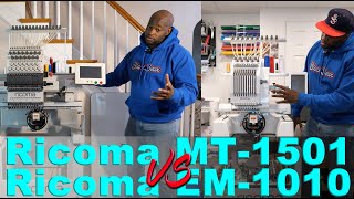 Ricoma MT-1501 VS Ricoma EM-1010 Size Comparison
