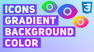 How to Apply Gradient Color to Icons | Change Background Color of Icon using CSS