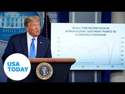 President Donald Trump holds a news conference in the White House Briefing Room | USA TODAY