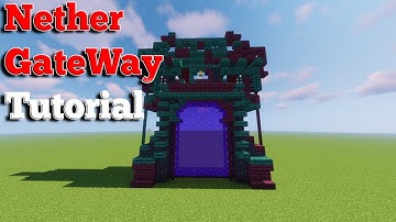 How To Build A Nether GateWay In Minecraft 1.16
