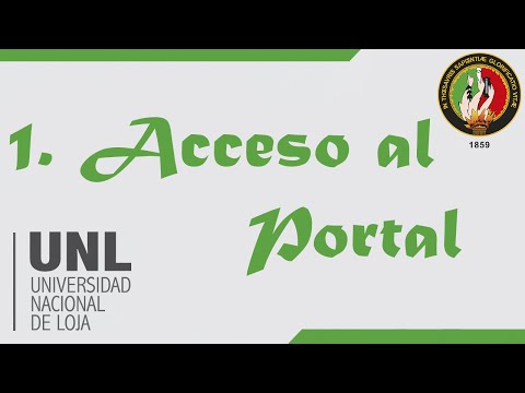 1. Acceso al portal Web