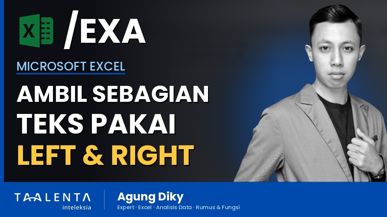 Cara Ambil Sebagian Teks di Excel dengan LEFT dan RIGHT