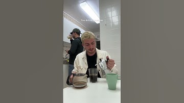 Bro casually singing his heart out with his morning coffee ☕️