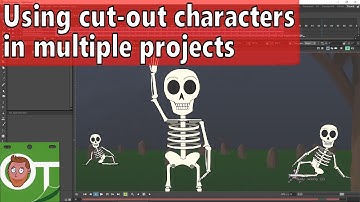 Using cut-out characters in multiple projects using sub-xsheets - OpenToonz Tutorial