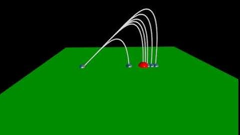 Projectile Motion and Hitting the Target(2D, with resistance)(VPython)