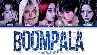 Le Sserafim 르세라핌 - Boompala Color Coded Lyrics Engesp