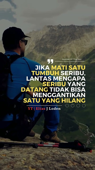 Mati satu tumbuh seribu #eliasjloden #storywa #shortsviral #shorts #motivasihidup #storywa #statuswa