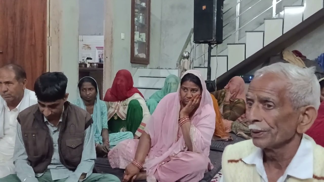 Sharma ji moter सत्संग श्रीगंगानगर सत्संग मदनलाल वर्मा के घर पर गायक कलाकार महेंद्रजी स्वामी 