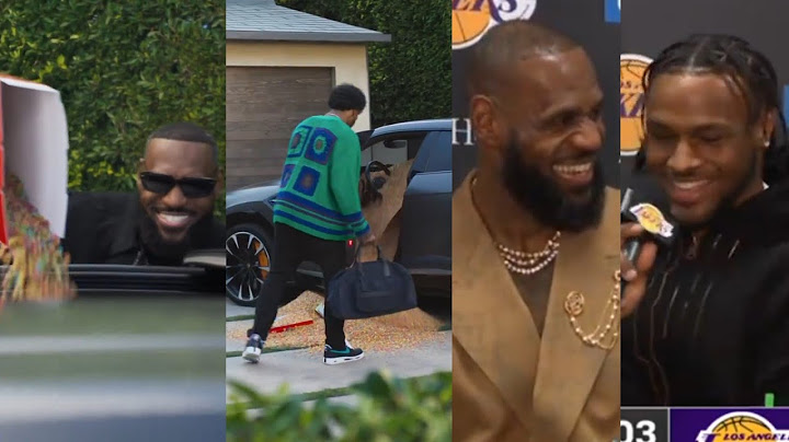 LeBron and Bronny hilarious reaction to LeBron pranking Bronny before first game 😂