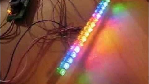 ＲＧＢフルカラーＬＥＤ虹の様に流れる回路.avi