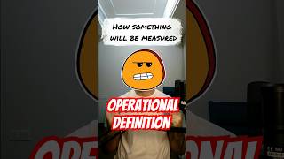 What Is an Operational Definition? #psychology