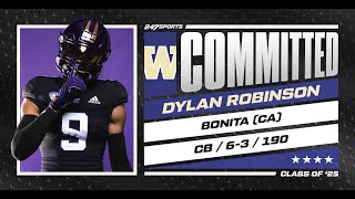 WATCH: Dylan Robinson commits to Washington LIVE on 247Sports