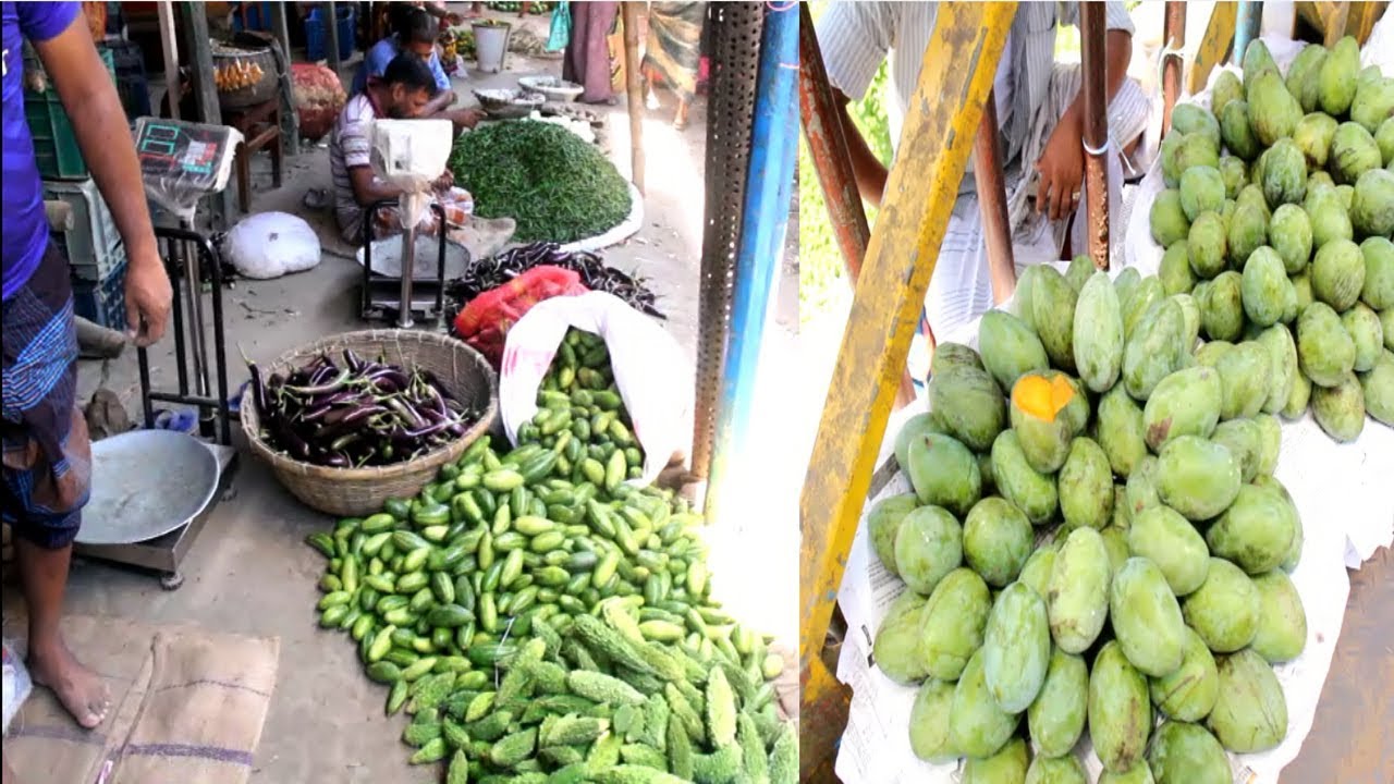 Biggest Village Kacha Bazar Amazing Fresh Vegetables Village Market