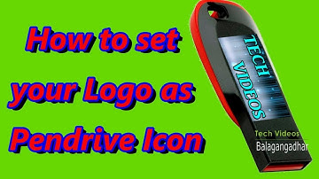 How to set your Logo as Pendrive Icon, Usb Drive Logo, how to set photo as pen drive icon