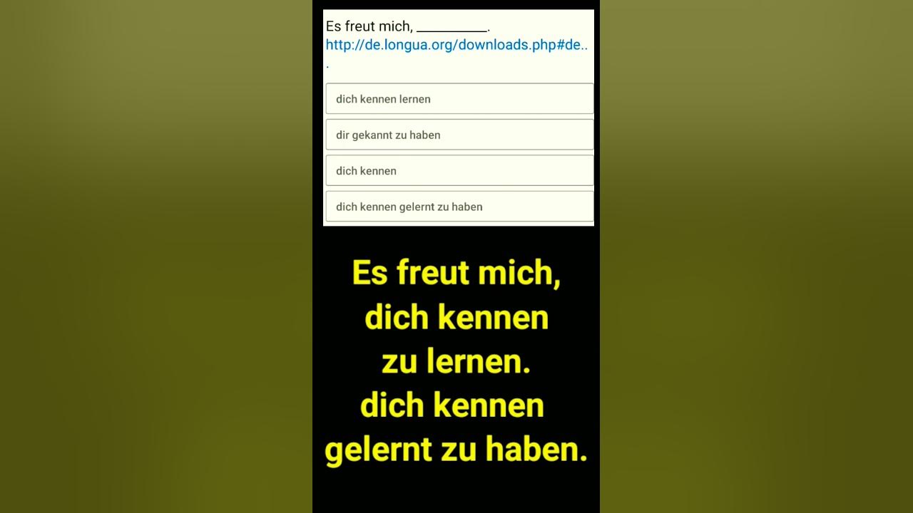 Schön, Daß Ich Dich Kennen Lernen Kann Nice to meet you, es freut mich, dich kennen zu lernen, es freut mich