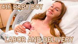 BIRTH VLOG | DAD CATCHES THE BABY! | POSITIVE LABOR AND DELIVERY OF OUR 4TH BABY BOY