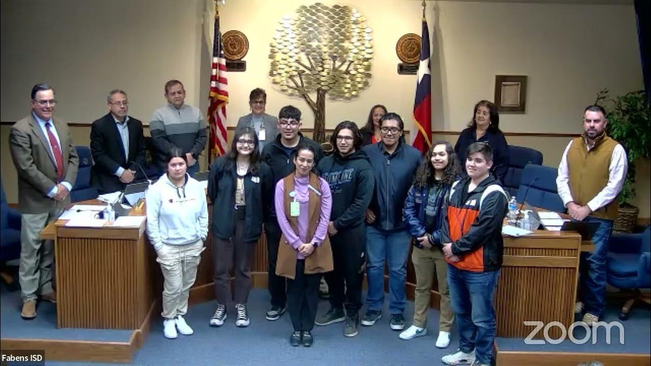 Fabens ISD Board of Trustees Regular Meeting YouTube