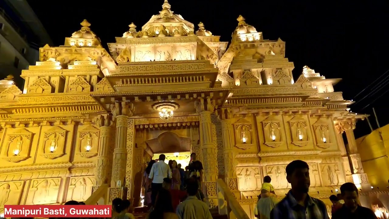 Manipuri Basti Durga puja Akshardham temple 2025 