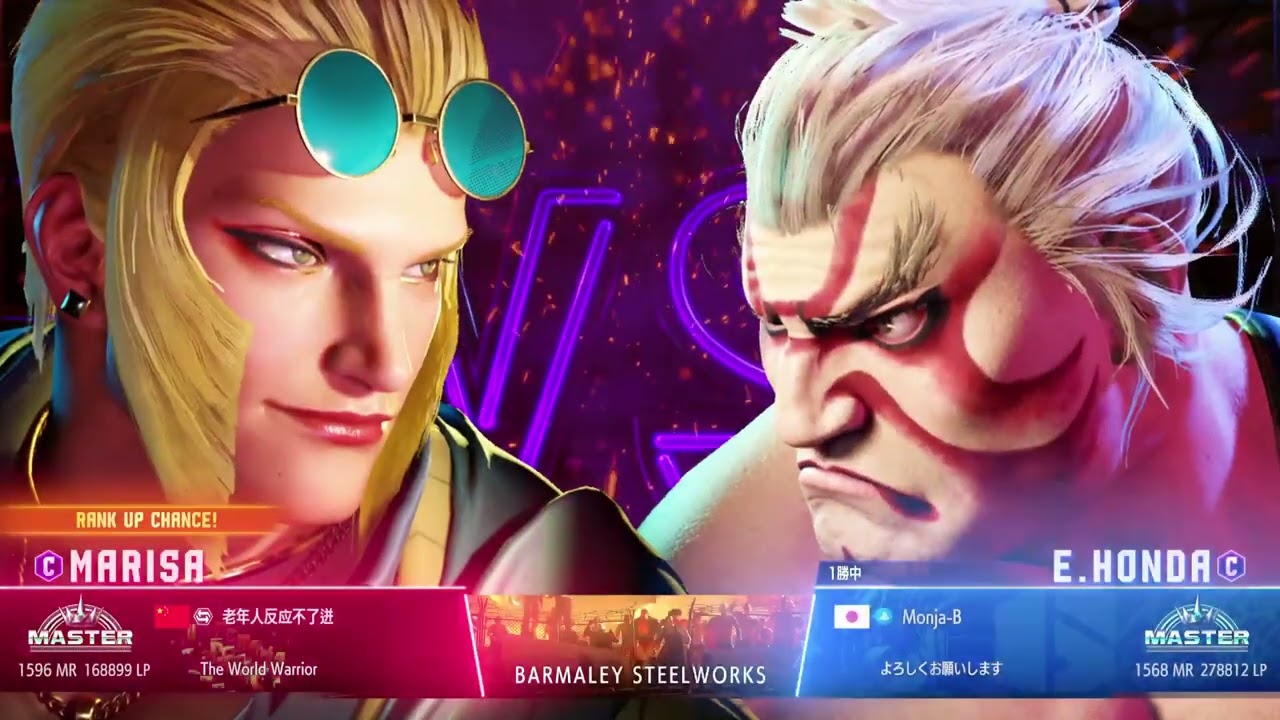 【スト6】エドモンド本田でランクマッチ！コンボはできないがマスター奮闘