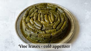 Vine/grape leaves (cold appetizer - vegan)